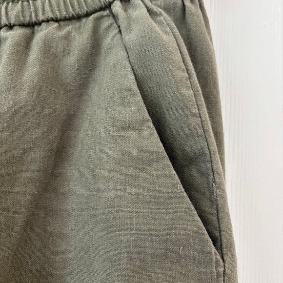 J Crew Green Linen Women's Pants - Picture 3 of 4
